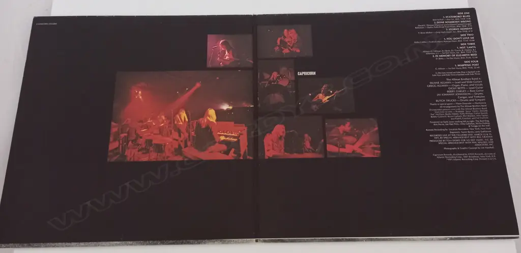 The Allman Brothers Band, The Allman Brothers Band At Fillmore East, (Double Album) Image 1++